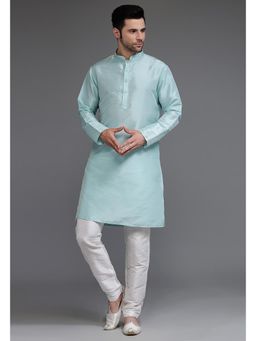 UTSAV FASHION - Mandarin Collar Straight Kurta with Churidar