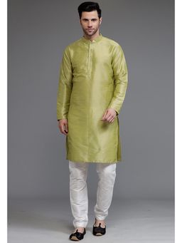 UTSAV FASHION - Mandarin Collar Straight Kurta with Churidar