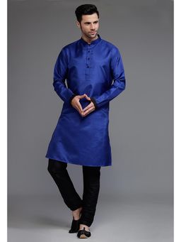 UTSAV FASHION - Mandarin Collar Dupion Silk Kurta and Pant
