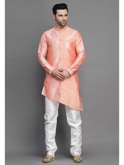 UTSAV FASHION - Mandarin Collar Straight Kurta with Churidar