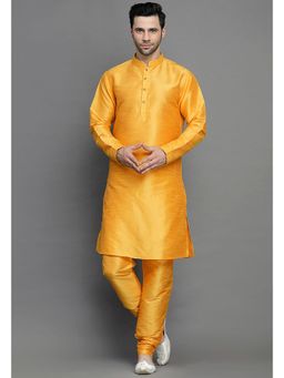 UTSAV FASHION - Mandarin Collar Straight Kurta with Churidar