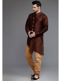 UTSAV FASHION - Mandarin Collar Straight Kurta with Churidar