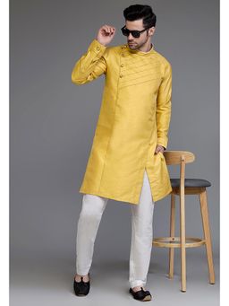 UTSAV FASHION - Band Collar Long Sleeves Straight Kurta and Pant