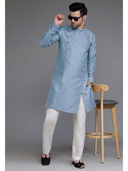 UTSAV FASHION - Band Collar Long Sleeves Straight Kurta and Pant