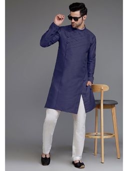 UTSAV FASHION - Band Collar Long Sleeves Straight Kurta and Pant