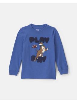 Carter's - Toddler Boys Long Sleeve Graphic Tee - Blue