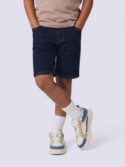 Jack & Jones Junior - Boys Dark Blue Denim Shorts