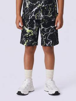Jack & Jones Junior - Boys Black printed Shorts