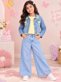KiddoPanti - Girls 3 Piece Co-ord Set