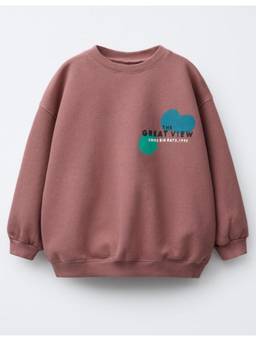 Alan Jones - Dusty Pink Unisex Relaxed Fit Sweatshirt With Front and Back Printed