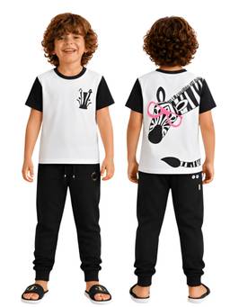 PILOLO - Soft Cotton Lycra Pocket Top and Bottom Set for Boys