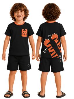PILOLO - Soft Cotton Lycra Pocket Top and Bottom Set for Boys