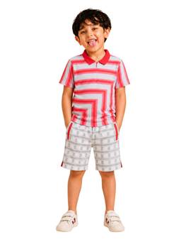 PILOLO - Soft Cotton Lycra Pocket Top and Bottom Set for Boys
