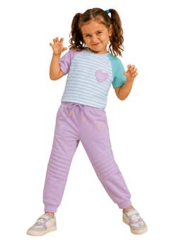 PILOLO - Soft Cotton Lycra Pocket Top and Bottom Set for Girls