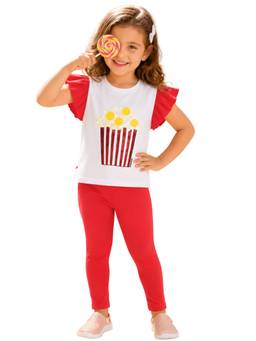 PILOLO - Soft Cotton Lycra Pocket Top and Bottom Set for Girls