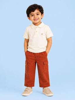 Kidbea - Cotton Unisex Polo T-Shirt and Pant Set
