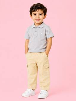 Kidbea - Cotton Unisex Polo T-Shirt and Pant Set