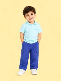 Kidbea - Cotton Unisex Polo T-Shirt and Pant Set