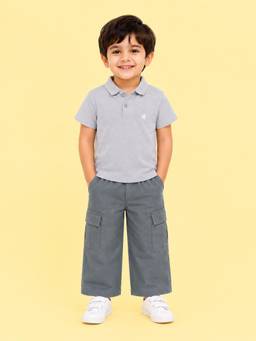 Kidbea - Cotton Unisex Polo T-Shirt and Pant Set
