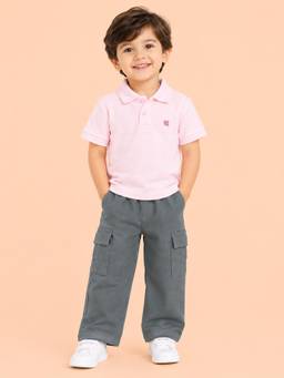 Kidbea - Cotton Unisex Polo T-Shirt and Pant Set