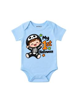 KNITROOT - Halloween Theme My 1st Halloween Printed Onesie - Blue