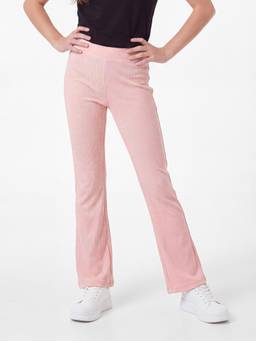 max - Girls Ribbed Flared Leggings