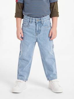 max - Boys Solid Cargo Jeans