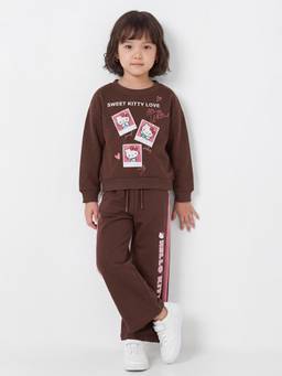 max - Girls Hello Kitty Print Trousers Set