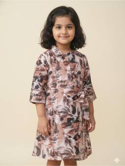 Cutiediva - Girls Printed Jumpsuit