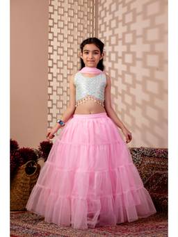 Cutiediva - Embroidered Lehenga Choili and Dupatta