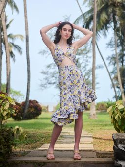 Verano By Tanya - Multi-Colour Floral Erica Midi Dress