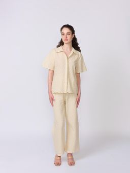 Verano By Tanya - Cream Embroidered Camila Pant