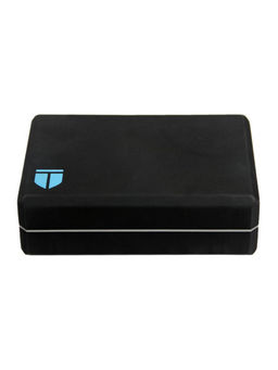 Tego - Boost Yoga Block - Firm EVA - 3x6x9 Inches Yoga Blocks (Black and Blue)
