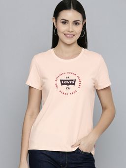 Levi's - Womens Pink Crew Neck T-shirt