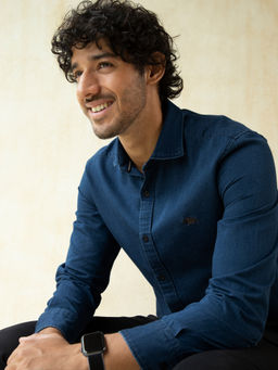 Andamen - Regular Fit Venice Indigo Casual Slim Shirt