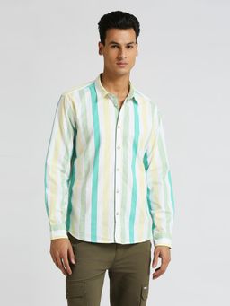 Pepe Jeans - Green Stripes Long Sleeve Shirt