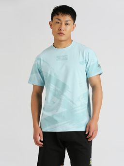 Pepe Jeans - Blue Sergio Placement Printed T-Shirt