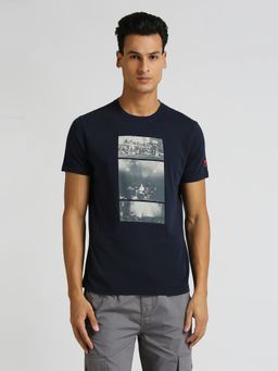 Pepe Jeans - Navy Blue Photographic Print Short Sleeve T-Shirt