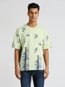 Pepe Jeans - Green Graphic Print Oversized Short Sleeve T-Shirt