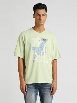 Pepe Jeans - Green Graphic Print Short Sleeve Oversized T-Shirt