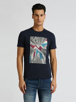 Pepe Jeans - Navy Blue Photographic Printed Short Sleeve T-Shirt