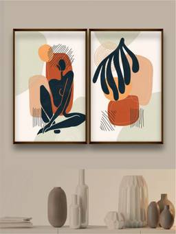 The Art House - Female Figure Framed Wall Art (Pack of 2)