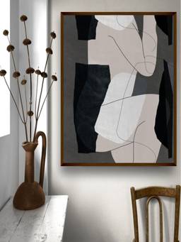 The Art House - Neutral Block Framed Wall Art