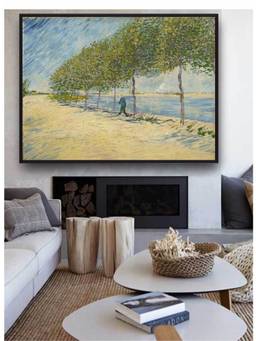 The Art House - Vincent Van Gogh Landscape Framed Wall Art