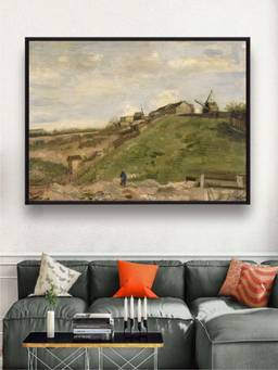 The Art House - Vincent Van Gogh Landscape Vintage Framed Wall Art