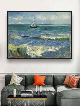 The Art House - Seascape Vintage Framed Wall Art
