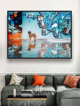 The Art House - Graffiti Street Framed Wall Art