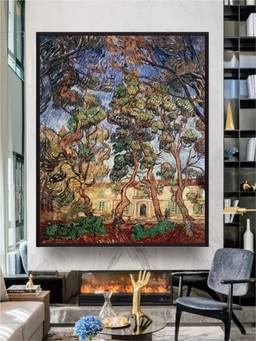 The Art House - Trees House Framed Wall Art