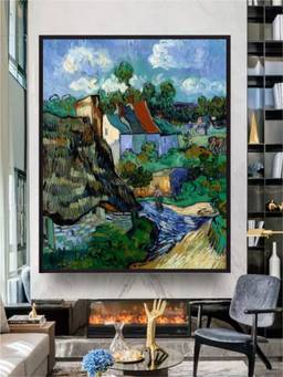 The Art House - Vincent Van Gogh Landscape Framed Wall Art