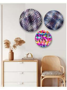 The Art House - Geometric Framed Wall Art (Pack of 3)